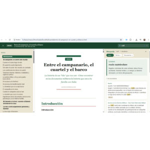 Entre el campanario, el cuartel y el barco - Ebook interactivo